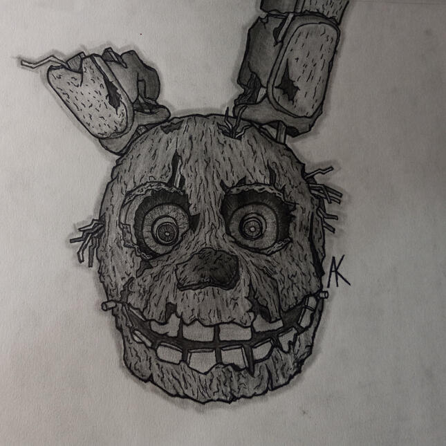 Pencil, Sharpie for Darker spots