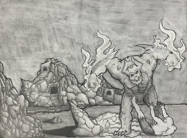 Pencil sketch with Shading