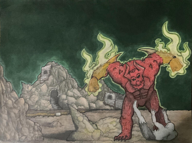 Colored with Copic Markers