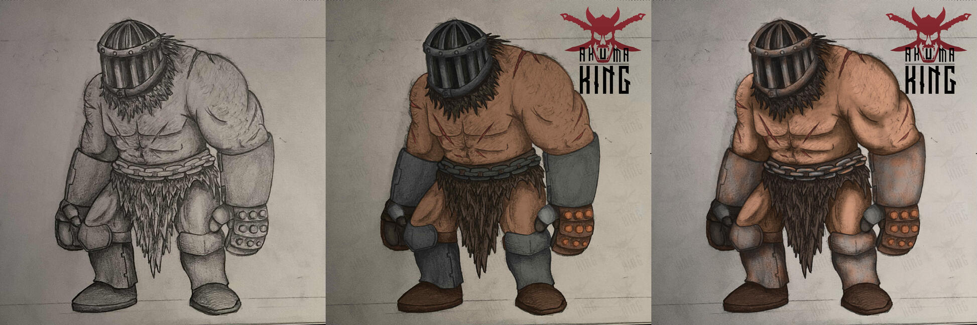 Half Giant, Sketch to Rendered